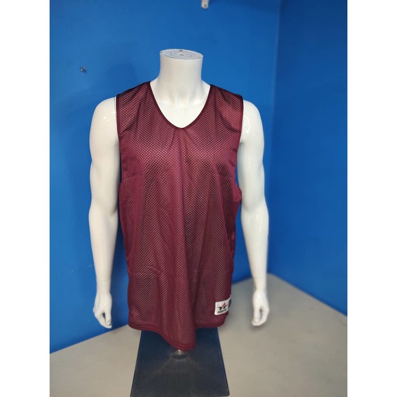 Alleson Athletic Shirts Nwot Alleson Athletics Maroonwhite Mesh Reversible Basketball